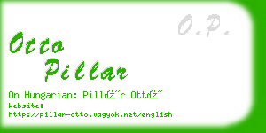 otto pillar business card